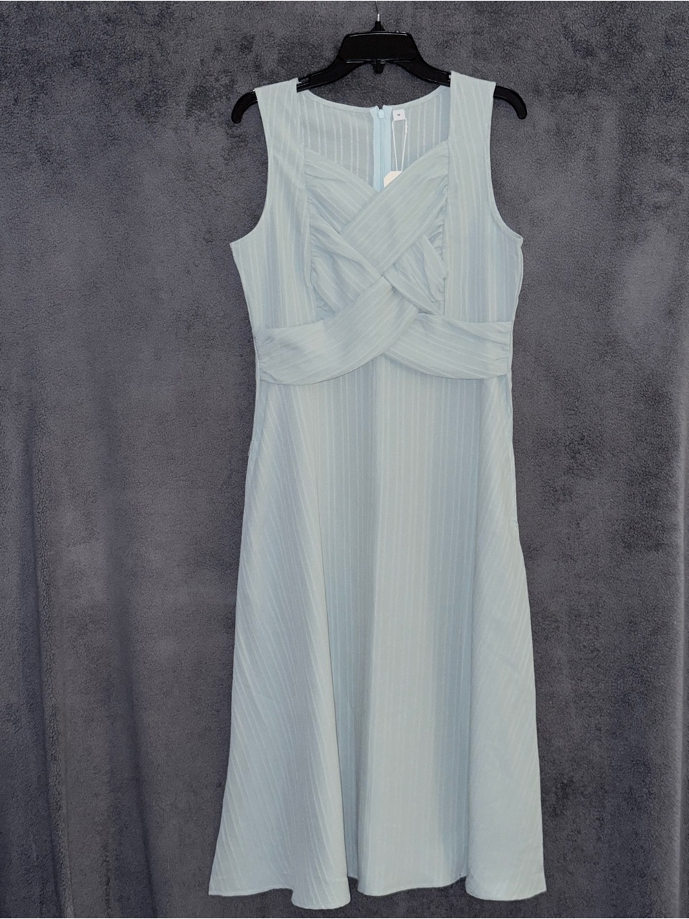 NWT Made With Love Sleeveless Mint Green Dress with Twisted Bodice Size Medium